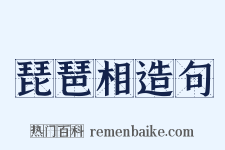 琵琶相造句是什么意思的图片